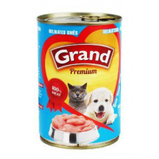 GRAND konz. štěně,kočka Delikates mas.směs 405g GRAND konz. štěně,kočka Delikates mas.směs 405g