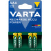 VARTA HR03 AAA Recharge Accu Power 1000 mAh 05703 Dobíjení akumulátorů 4 kusů Zelená, Žlutá