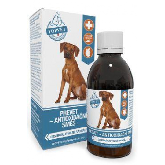 Prevet - antioxidační směs pro psy TOPVET 200ml Prevet - antioxidační směs pro psy TOPVET 200ml