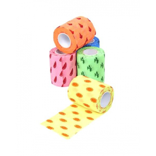 Bandáž KRUUSE Fun-Flex Summer 10 cm x 4,5 m, 10 ks