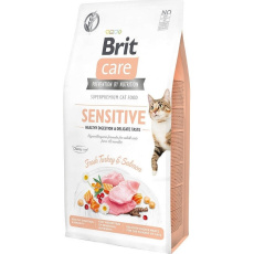 BRIT Care Grain-Free Sensitive Turkey&Salmon - suché krmivo pro kočky - 7 kg