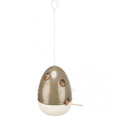 Keramický závěsný zásobník pro hnízdní materiál, 12 × 12 × 16 cm Keramický závěsný zásobník pro hnízdní materiál, 12 × 12 × 16 cm