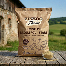 CEZZOO FARM krmivo pre brojlerov - štart  sypké 25kg