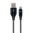 Gembird CC-USB2B-AMCM-2M-BW USB kabel USB 2.0 USB A USB C Černá, Bílá