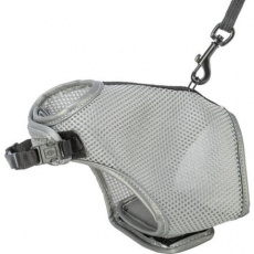 Postroj VESTA s vodítkem pro kočku 24-42 cm/1,20 m, šedá Postroj VESTA s vodítkem pro kočku 24-42 cm/1,20 m, šedá