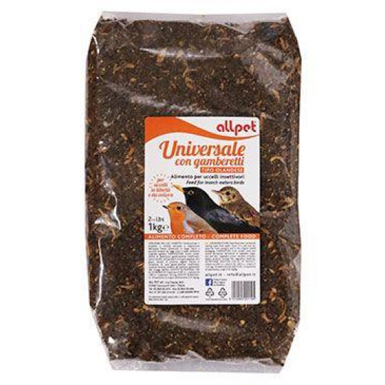 Krmivo pro Ptáky All OLANDESE měkkožravé s hmyzem 1kg