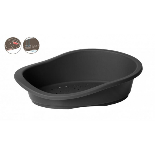 Pelech DUVO+ Sonny Classic plastový vanička šedý 65x46x21