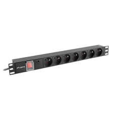 LANBERG POWER STRIP RACK PDU (1U,16A,7X 230V,2M)