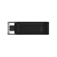 Kingston Technology DataTraveler 70 USB paměť 64 GB USB typu C 3.2 Gen 1 (3.1 Gen 1) Černá