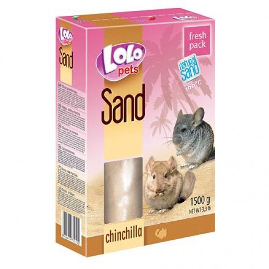 LOLO písek pro činčily v krabičce 1500 g