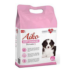Plenky pro feny Aiko Soft Diapers M-L/36x52cm 12ks