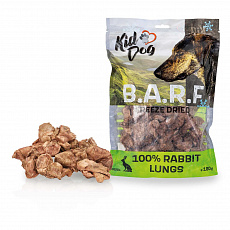 KIDDOG B.A.R.F. 100 % Rabbit Lungs freeze dried - králičie pľúca sušené mrazom 180 g