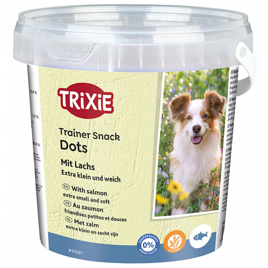 Soft Snack Mini Trainer Dots, miniválečky s lososem, 500g kyblík