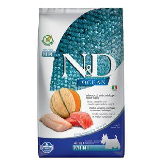 N&D OCEAN DOG Adult Mini Salmon & Cod & Melon 100g-VZOREK