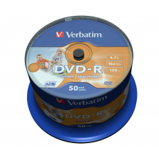 Verbatim 43533 prázdné DVD 4,7 GB DVD-R 50 kusů