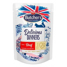 Butcher's Cat Delic.Dinners hovězí kapsa 100g Butcher's Cat Delic.Dinners hovězí kapsa 100g