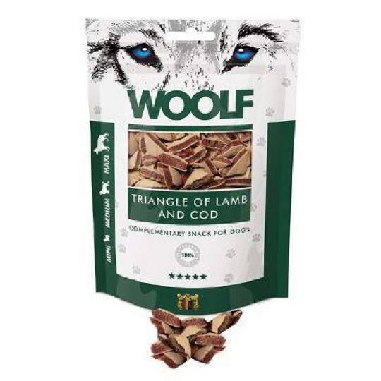 WOOLF Classic poch. Triangle of Lamb and Cod 100g