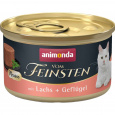 ANIMONDA Vom Feinsten Mousse Salmon and poultry - mokré krmivo pro kočky - 85g