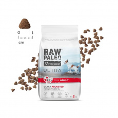 RAW PALEO Ultra Mini Adult Beef - suché krmivo pro psy - 2 kg