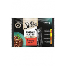 Sheba kapsa Select Slices šťavnatý výběr 4x85g Sheba kapsa Select Slices šťavnatý výběr 4x85g