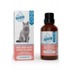 Ušní lihové kapky očista pro kočky TOPVET 50ml Ušní lihové kapky očista pro kočky TOPVET 50ml