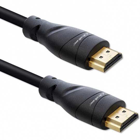 Qoltec 50353 Kabel HDMI v2.1 Ultra vysokorychlostní 8K | 60Hz | 26AWG | ZLATO | 5m