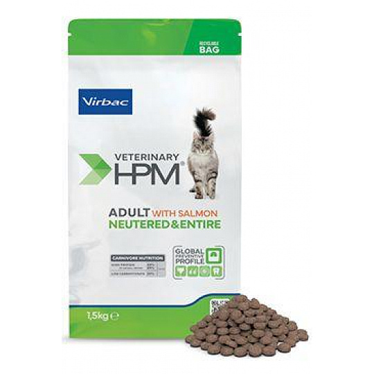VET HPM Adult Cat Salmon Neutered&Entire 1,5kg