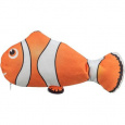Ryba "NEMO" jako živá, mrskající se, s catnipem, látka, 26 cm (RP 0,90 Kč)