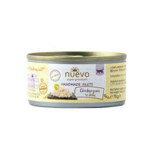 Nuevo kočka Handmade Pure Kuře v želé konz. 70g