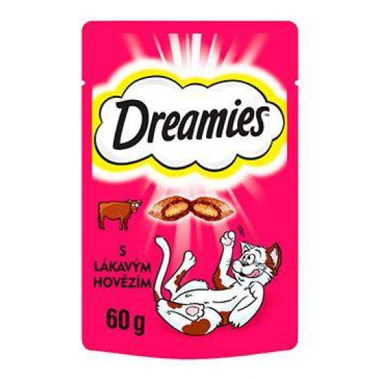 Dreamies kočka pochoutka s hovězím 60g