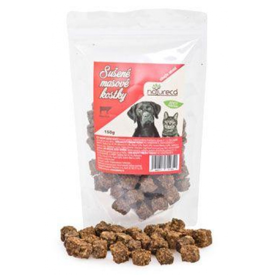 NATURECA pochoutka Masové kostky Hovězí, 100%maso 150g