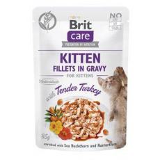 Brit Care cat Kapsička Kitten Fillets in Gravy with Tender Turkey 24 x 85 g Brit Care cat Kapsička Kitten Fillets in Gravy with Tender Turkey 24 x 85 g