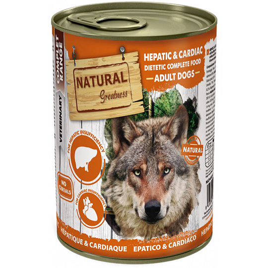 Natural Greatness HEPATIC-CARDIAC, veterinární dieta, konzerva pro psy 400g