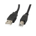 Lanberg CA-USBA-10CC-0050-BK USB kabel 5 m USB 2.0 USB B Černá