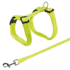 Postroj s vodítkem pro kočku jednobarevný 22-42cm/10mm 1,25m Postroj s vodítkem pro kočku jednobarevný 22-42cm/10mm 1,25m