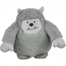 Vánoční Yeti, 20 cm, se zvukem, plyš, šedá