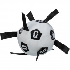 FIFA 2026 měkký aportovací míč s úchyty, 12 cm, bílá/černá - LIMITOVANÁ NABÍDKA