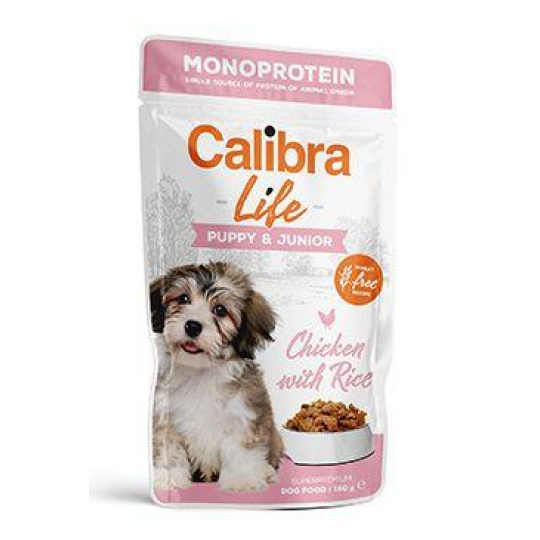 Calibra Dog Life kapsa Puppy&Junior Chicken 150g