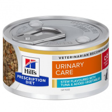 HILLS PD Fe c/d  STEW URINARY STRESS Tuna&Veg Konzerva  82 g 