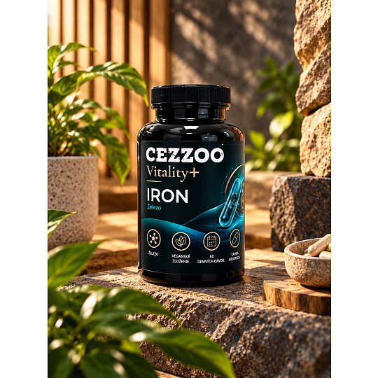 CEZZOO Vitality+ Iron 120 kapslí CEZZOO Vitality+ Iron 120 kapslí