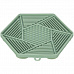 Lick´n´Snack HEXAGON s přísavkami - podložka k pomalému krmení, 17 cm, TPR/plast, zelená