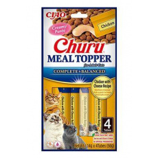 Churu Cat Meal Topper Chicken with Cheese Recipe 4x14g Churu Cat Meal Topper Chicken with Cheese Recipe 4x14g