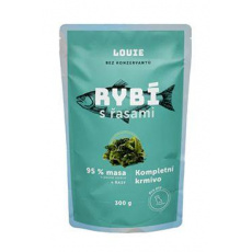 Louie Dog kapsa Rybí s řasami 300g