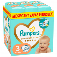 Pampers Premium Protection 81629463 jednorázová plena Chlapec/děvče 3 200 kusů