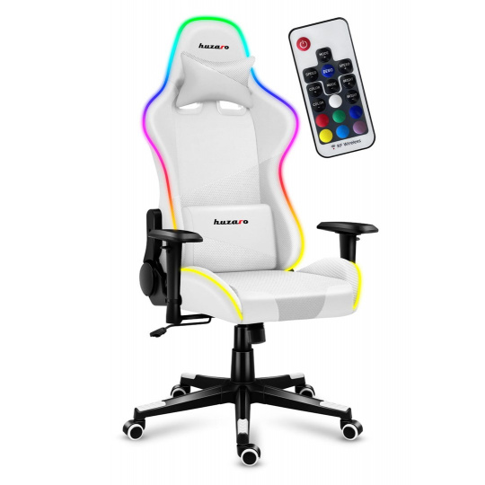 Herní židle Huzaro Force 6.2 White RGB