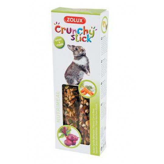 Pochoutka CRUNCHY STICK králík mrkev/řepa Zolux