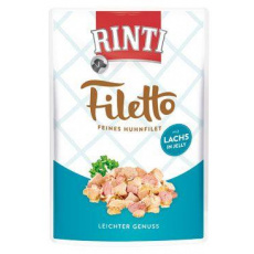 Rinti Dog Filetto kapsa kuře+losos v želé 100g Rinti Dog Filetto kapsa kuře+losos v želé 100g