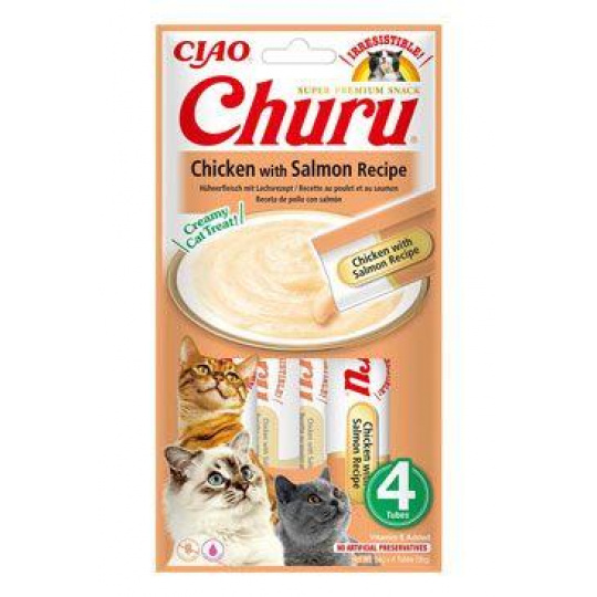 Churu Cat Chicken with Salmon Recipe 4x14g