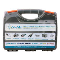Alantec Sada instalačních nástrojů v kufříku (tester, nůž LSA, krimpovací kleště, odizolovací kleště, zástrčky RJ45)