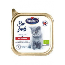 Butcher's Cat Bio s hovězím vanička 85g Butcher's Cat Bio s hovězím vanička 85g